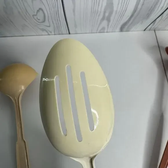 Vintage EKCO Set of 3, Ladles and Slotted Spoon Utensil Set - 11" Nylon USA - Picture 7 of 10